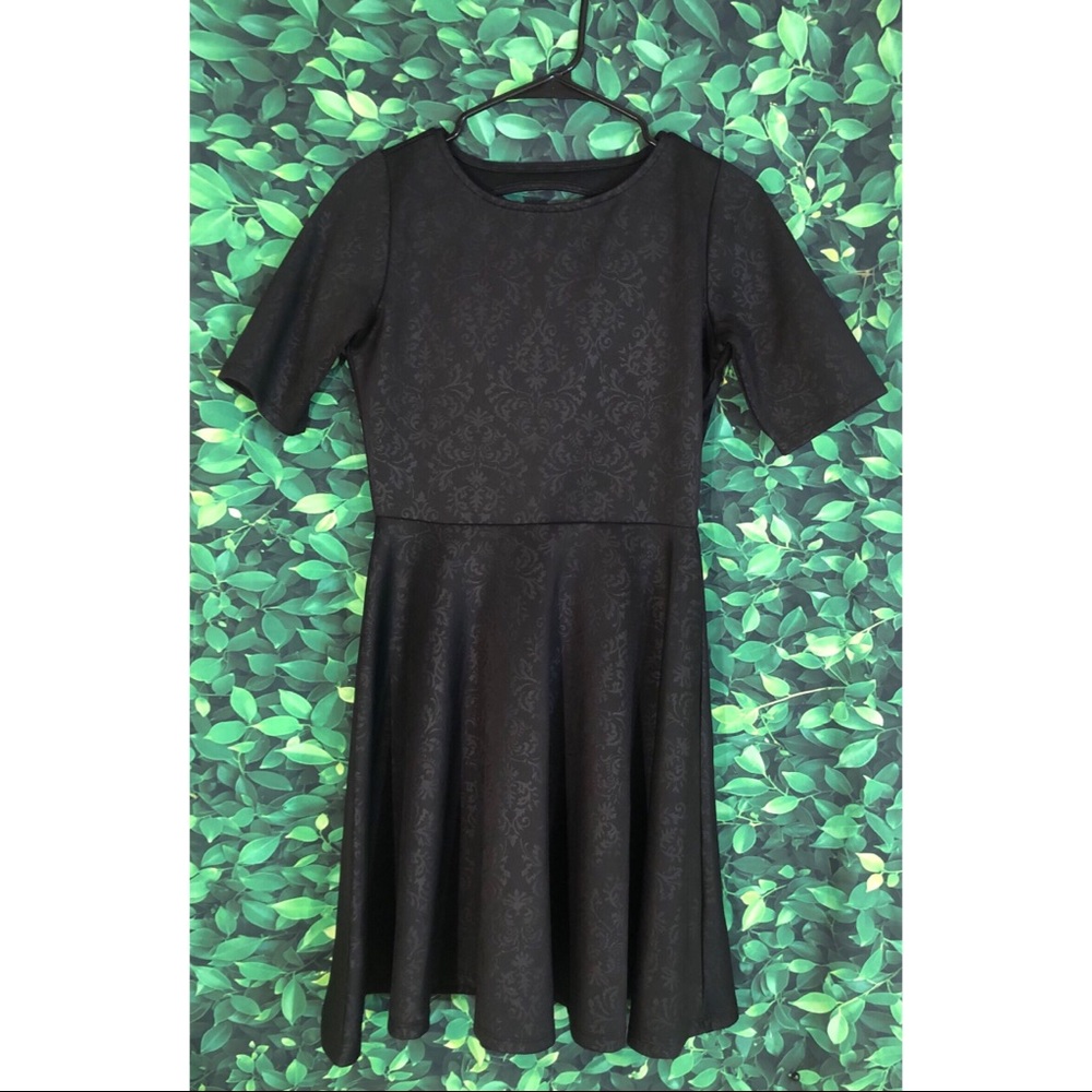 Catch My I Black Damask Dress